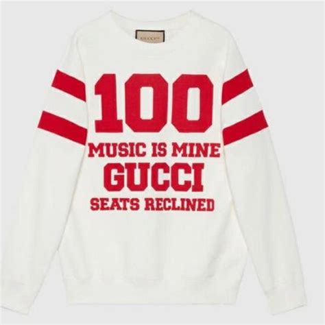 music is mine gucci sweater|Gucci Blends Fashion and Music with the Gucci 100 Collection.